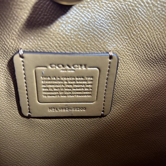 COACH Charlie Bucket Bag Sand Taupe Beige Everyday Classic Gold Hardware ($350) - Picture 13 of 14